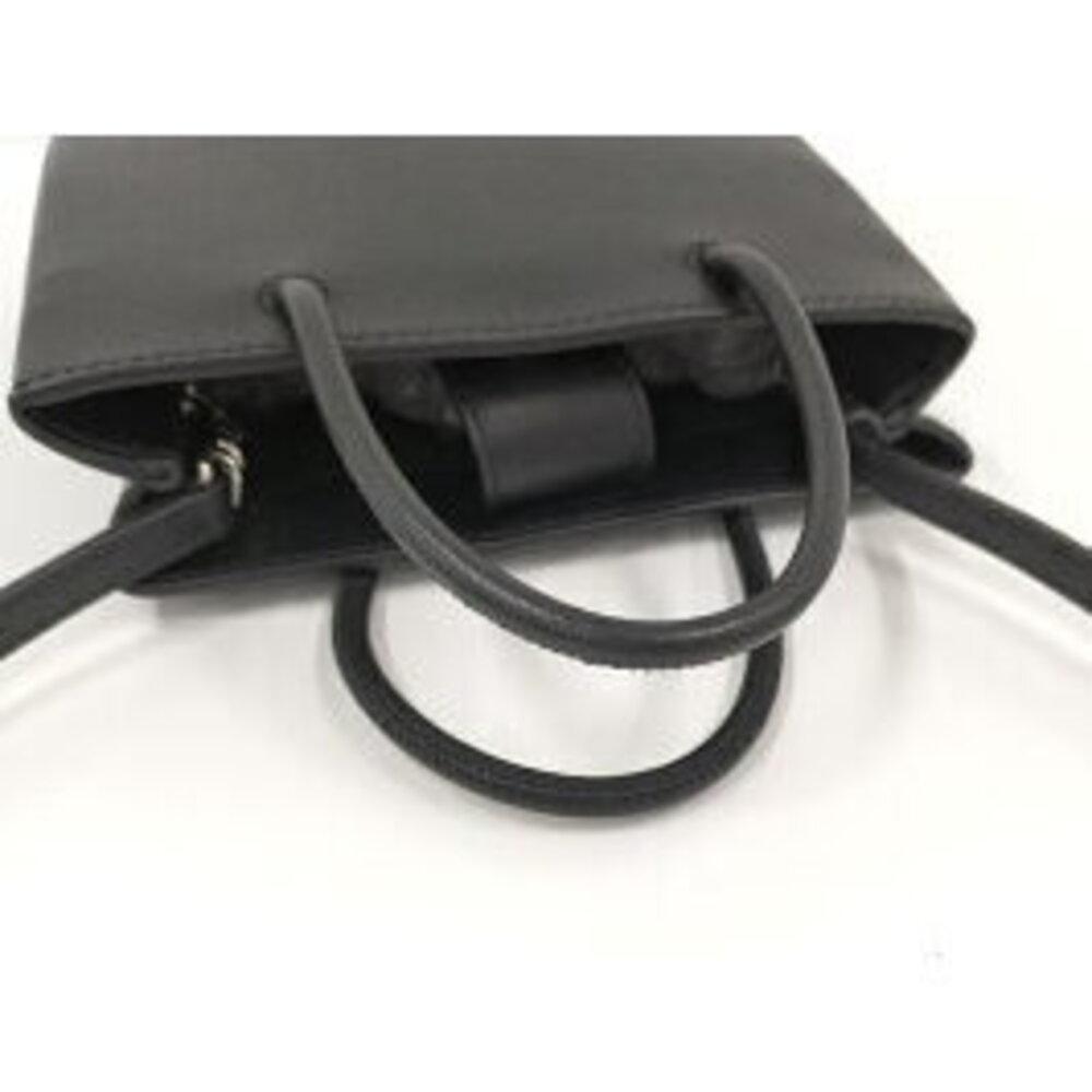 BALENCIAGA Handbag Shopping Bag Leather Black - Picture 4 of 9